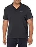 Columbia Men's PFG Skiff Cast Polo Shirt, Breathable, UV Protection Black