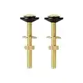 Brass Toilet Bolt Screw and Nut Toilet Tank to Bowl Bolt Kits Screw Fixing Bolt 3 Inch Heavy Duty Bolt with Waterproof Rubber Gasket and Brass Gasket.(2 PCS)