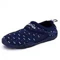 Nautica Women's Rawan Athletic Water Shoes Barefoot Beach Sports Summer Shoe, Navy Anchor Print, 8