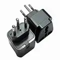 Switzerland Plug Adapter, Swiss Plug Adaptor – UK to Swiss Plug Adaptor. (Pack of 2)