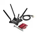 ASUS PCE-AC88 - Tarjeta de Red (Wi-Fi PCI-e AC3100, Dual-Band, 4T4R, 1024 QAM)