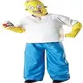 Les Simpson Rubie's-déguisement officiel - Déguisement Costume Homer Adulte - I-880653STD, Taille unique, Blanc/Bleu