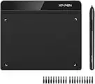 XPPen StarG640 Graphics Drawing Tablet - 6 x 4 Inch Digital Drawing Pad with Passive Pen for Online Education and Remote Working, Compat with Windows/Mac/Chromebook for Beginner (Rev-B, 20 Pen Nibs)