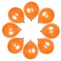 Maylai 50 Pack Orange Pearl Balloons Halloween Balloons 12 Inch(Thicken 3.2g/pcs) Round Helium Pearlized Balloons for Wedding Birthday Christmas Party Decoration