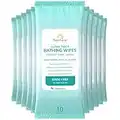 Nurture XL Ultra Thick Body Wipes for Adults w/Aloe | 120 Extra Large Disposable Cloth Wet Wipes | Cleansing No Rinse Bathing Washcloths, Waterless Shower Adult Bath Wipe for Women, Men & Elderly