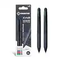 OSAMA 4 MULTI penna a sfera quattro colori, ALL BLACK, pack da 2 pezzi, OW 84005560