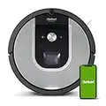 iRobot Roomba 960 Robot Aspirador, Succión 5 Veces Superior, Cepillos de Goma Antienredos, Sensores Dirt Detect, Wifi, Programable por App, compatible Alexa, Gris