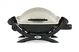 Weber Q 1000 Portable BBQ Grill, Propane Gas, Titanium