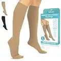 TruCompress Compression Stockings V2 (Beige, Medium)