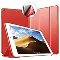 Coque iPad Mini, Coque iPad Mini 2, Coque iPad Mini 3, VAGHVEO Mini Étui Case Housse de Léger Protection [Veille/Réveil Automatique] TPU Souple Bumper Cover pour Apple iPad Mini 1 2 3 (Rouge)