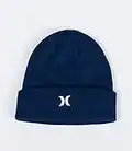 Hurley Icon Cuff Beanie, Gorro Para Clima Frío Hombre, Obsidian, Talla Única