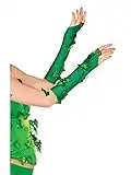 Rubie's 38033_NS 38033 Women's DC Comics Poison Ivy Glovelette Costume, One Size, Green