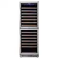 EdgeStar 141 Bottle 24" Built In Dual Zone Double Door Wine Cooler