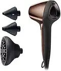 Remington Sèche-cheveux Ergonomique [Ultra Compact, Léger, Silencieux] Air3D bronze (1800W, flux d'air 3D unique, 110km/h flux d'air ,Ionique, brillance, 3 températures/2 vitesses, Diffuseur) D7777