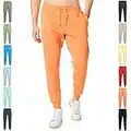 Ript Essentials RCPNT764 Pantalon de jogging doux au toucher pour homme, Orange, Taille S