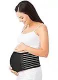 Chalier Finery Maternity Belt Pregnancy Support Belt Bump Band Abdominal Support Belt Belly Back Bump Brace Strap Black