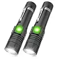 iToncs LED Torch Rechargeable, Torch Super Bright USB Rechargeable Torch Flashlight, Zoomable, Water Resistant, Small Pocket Torch for Camping Hiking