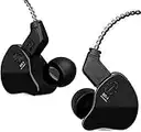 CCZ Melody Écouteurs in Ear, 1BA+1DD Moniteur Intra-Auriculaire, HiFi Casques pour Musiciens IEM Mise à Niveau des Bass Profonde Convient pour Chanteurs, Pop, Folk, ACG (avec Micro, Noir)