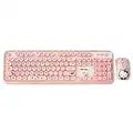 Digital Ventus Hello Kitty Retro 2.4GHz Wireless Keyboard + Mouse Set, Keyboard Korean/English (Pink)