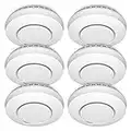 ELRO FZ5002R Wirelessly Connectable Smoke Detector with Heat Sensor-complies with European Standard EN14604-6 pcs, White, 6 Items