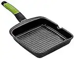 BRA PRIOR - Grill asador con rayas, aluminio fundido con antiadherente Classic, 22 Cm , apta para todo tipo de cocinas, incluida inducción