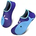 SAGUARO Scarpe da Sport Acquatici Ragazzi Ragazze Scarpette Scoglio Scarpe da Immersione Piscina Spiaggia Mare Fiume Nuoto Surf Nautica Vela Acqua Cycling per Bambini (067 Blu, 20/21 EU)