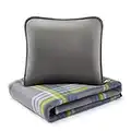 Forestfish Fleece Throw Blanket Cozy Soft Portable Travel Blanket Compact for Long Car Airplane Train Rides 60" x 40", Plaid