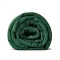 RelaxBlanket Weighted Blanket | 60''x80'',15lbs | for Individual Between 140-190 lbs | Premium Cotton Material with Glass Beads | Dark Green