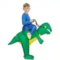 Diifoy Gonflable Costume Dinosaur de Fête de Carnaval D'halloween, Air Fan Operated Marcher Fancy Dress Halloween Party Outfit T-Rex Gonflable Costume d'animal (S/Dinosaure)