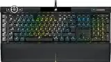 Corsair K100 RGB Optisch-Mechanische Gaming-Tastatur (OPX Optical: Blitzschnelle & Linearer, RGB Beleuchtung, PBT-Double-Shot-Tastenkappen, Integration Elgato Stream Deck) QWERTZ, Schwarz