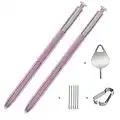 2 Pack Galaxy Note 9 Stylus for Replacement Samsung Galaxy Note 9 SM-N960 Pen (Without Bluetooth) +Tips/Nibs+Eject Pin (Purple)