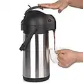 2.2L/74Oz Stainless Steel Thermal Coffee Carafe - Insulated Coffee/Tea/Hot Water Dispenser Airpot - 12 Hour Heat / 24 Hour Cold Retention - Coffee Warmer Drink Dispenser, Coffee Carafe - Cresimo