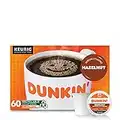 Dunkin' Hazelnut Flavored Coffee, 60 Keurig K-Cup Pods