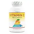 Vitamina C 1000mg - 365 compresse in un anno di fornitura - Effetto Rilasciato nel Tempo - Vitamina C + Estratto di Rosa Canina + Bioflavonoidi di Agrumi - Vegan - Altamente Dosato