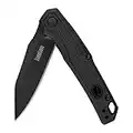 Kershaw Appa Folding Tactical Pocket Knife, SpeedSafe Opening, 2.75 inch Black Blade and Handle, Small, Lightweight Every Day Carry