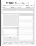 Project Planner Notebook: Project Management Workbook With Checklist | Project to do list Notebook | Project Planner for Business | Project Notebooks for Work