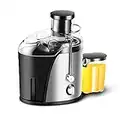 Spremiagrumi compatto, centrifugo da 500 ml, 21.000 rpm, 400 W, spremiagrumi ad alta potenza, facile da pulire, in acciaio inox, per limone mela uva, 220 V, spremiagrumi elettrici (UK)