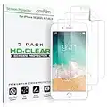amFilm Screen Protector for Apple iPhone 7, 6S and 6 HD Clear, Flex Film, Case Friendly, PET Film, 3 Pack