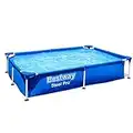 Bestway Steel Pro 87" x 59" x 17" Rectangular Above Ground Outdoor Swimming Pool