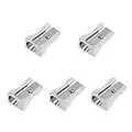 Metal 5PCS Pencil Sharpener Handheld, Pencil Sharpener Manual, Pencil Sharpener Small,Perfect for Use in Schools,Offices,Homes,Art Projects