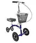 KneeRover Hybrid Knee Walker - All New Featuring KneeCycle Knee Scooter with All Terrain Front Axle Upgrade