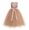 ekidsbridal Heart Cutout Sequin Junior Flower Girl Dress Christening Dresses 172seq 8