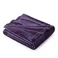 Bedsure Fleece Blanket Sofa Throw - Versatile Blanket Fluffy Soft Throw for Bed and Couch Twin/Double, Purple, 150x200cm