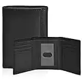 Slim RFID Wallets for Men - Genuine Leather Front Pocket Trifold Wallet