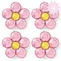 xo, Fetti Light Pink Flower Balloon Set - 4 pc | Groovy Birthday Decorations, Bachelorette, 70s Party Decorations, Baby Shower, Wedding, Photo Booth
