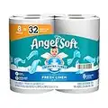 Angel Soft® Toilet Paper with Fresh Linen Scent, 8 Mega Rolls = 32 Regular Rolls, 320 Sheets each, 2-Ply Bath Tissue, 320 Count (Pack of 8)