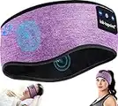 Schlafkopfhörer Bluetooth,Schlaf Kopfhörer Stirnband Bluetooth Kopfhörer Coole Geräte Geschenk für Männer/Frauen mit Ultradünnen HD Stereo Lautsprecher für Sport,Schlafen,Reisen,Meditation,Entspannen