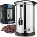 Zulay Premium 100 Cup Commercial Coffee Urn - Stainless Steel Large Coffee Dispenser For Quick Brewing - Automatic Hot Water Dispenser - Ideal for Large Crowds - Coffee Dispenser For Any Occasion