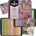 Castle Art Supplies Pastellstifte-Set | 48 Farben in sanften, satten Tönen | Für professionelle und erfahrene Künstler | Geschützt und geordnet in einer Präsentationsbox aus Blech