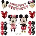 Décorations D'Anniversaire Mickey Mouse,Décoration Anniversaire Ballon Minnie,Ballons D'anniversaire Minnie,Ballon Mickey,Decoration Anniversaire Mickey,pour Fête D'anniversaire, Fête Prénatale